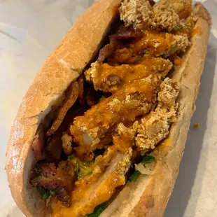 Crunchy Chicken &amp; Bacon banh mi