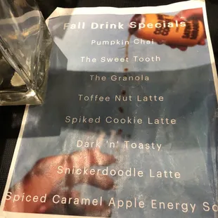 Seasonal drinks