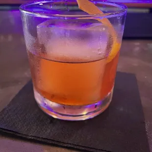 Half drank Old Fashioned