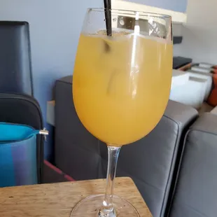 Peach bellini, $4 during HH