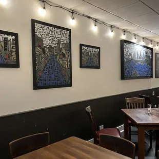 Bar seating and decor