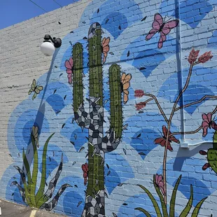 Mural on the side of their store