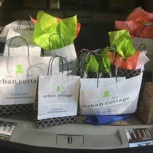 We bought soo much stuff; their gift wrapping is cute