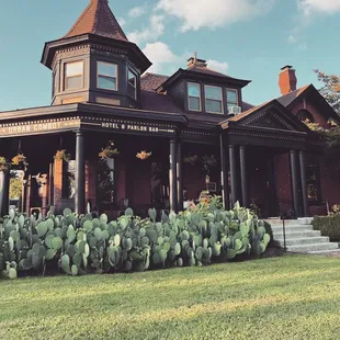 Photo of the B&amp;B and entrance to wine bar