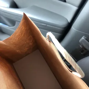 No napkins, utensils, or condiments