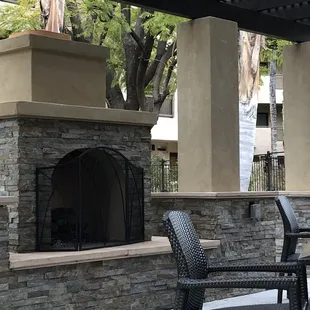 My view while enjoying food on the patio!