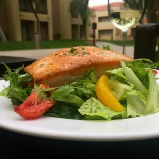 Citrus salmon salad.