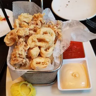Calamari appetizer was massive