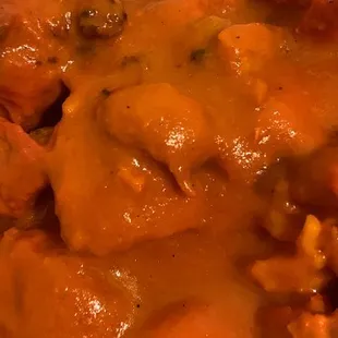 Sauce is more tomato than cream, which I like.