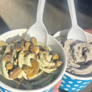 Matcha and Thin Mint mixes