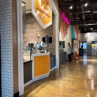 the interior of a restaurant