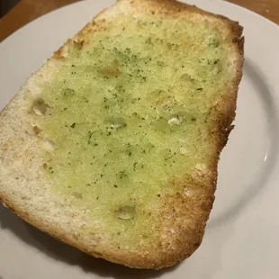 Their version of "garlic bread". It was terrible.