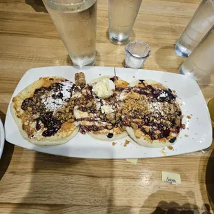 GF blueberry pancakes