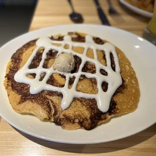 Cinnamon swirl pancake