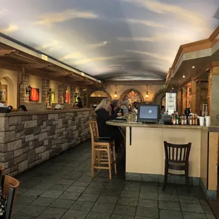 people sitting at a bar