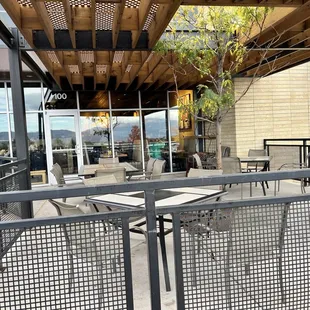 Patio seating available