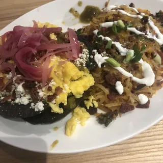Blue Corn Huevos Rancheros