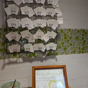 In the women's restroom