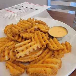 Waffle fries