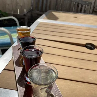 flight 1 of 2 on the outside patio