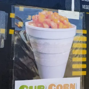 a cup of corn