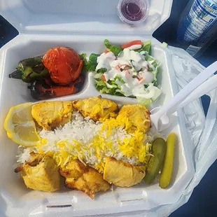 Chicken Kabob Plate