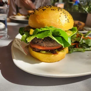 Green hatch chile burger