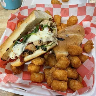 Chicken pesto sandwich