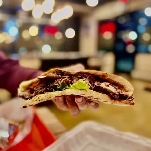 Mediterranean Beef &amp; Chicken Sandwich