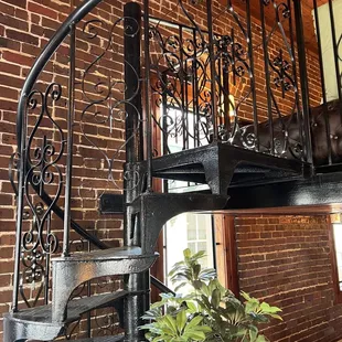 Spiral staircase from 1909!? Not allowed to use it though. Very unique interior!