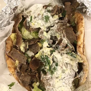 1. Lamb and Beef Gyro Sandwich