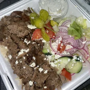 9. Lamb &amp; Beef Gyros Plate