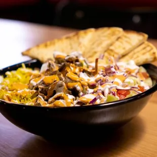 Beef Bowl with Pita