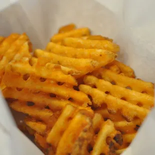 a basket of french fries