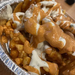 Mmm... them fries were nice n crispy.