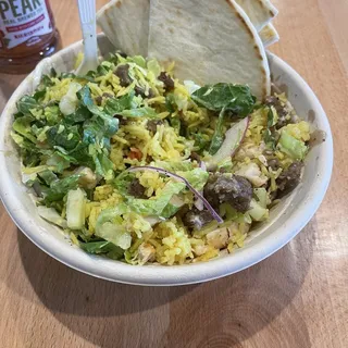 Combo Salad (Beef & Chicken) with Pita