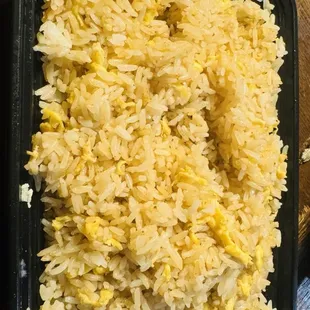 I order veggie fried rice with no egg. Instead I received fried rice with no veggies. Very disappointing.