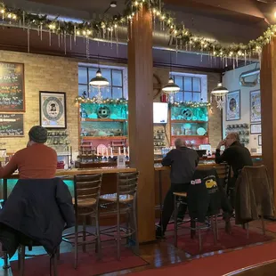 Taproom.  Very inviting and clean while capturing the age of the building.
