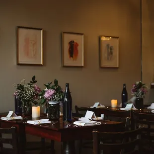 a table set for a formal dinner