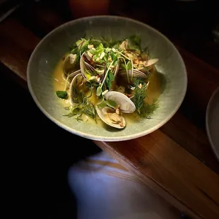 Amazing clams - the broth is so memorable and velvet