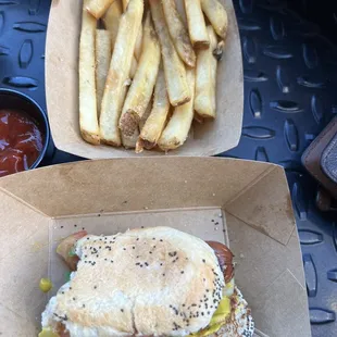 Chicago Dog and Simple Fries