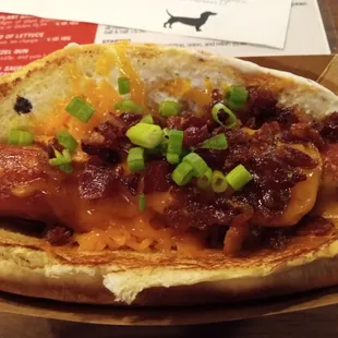 The &quot;Fully Loaded&quot; dog was tasty but a little sparse