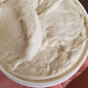 Unscented shea butter. I love using this on my feet at nighy with spa socks.