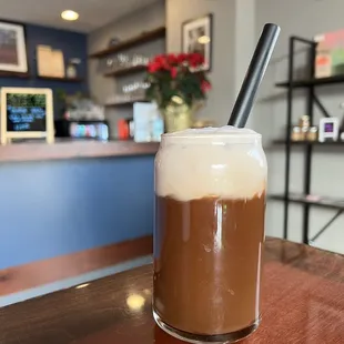 Iced cafe au lait