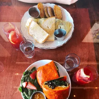 Truffle Mushroom & Spinach Omelette