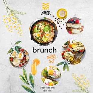 Weekend brunch is here! Try our shakshuka, egg benedicts, omelets, special toasts and morning sweets! 9am-1pm