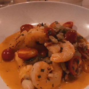 Shrimp and grits.