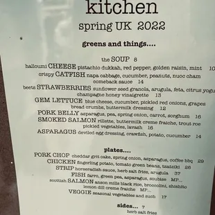 UrbanKitchen Menu