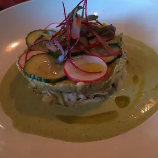Crab and avocado salad