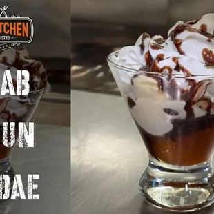 Gulab jamun sundae